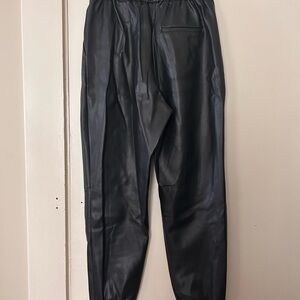 Leather jogger pants!